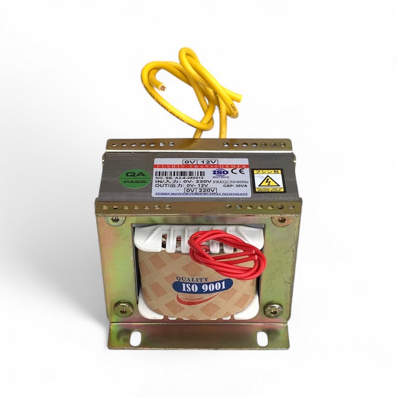 Biến Áp Trần Cách Ly 1 Pha 220V/12VAC 30VA FUSHIN - Hình ảnh sản phẩm thực tế 1
