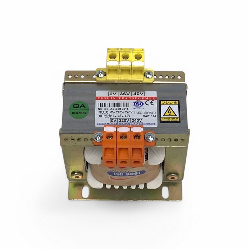Biến Áp Trần 1 Pha Cách Ly Vào 220V-240V Ra 36VDC-40VDC 10A FUSHIN - Hình thực tế 1
