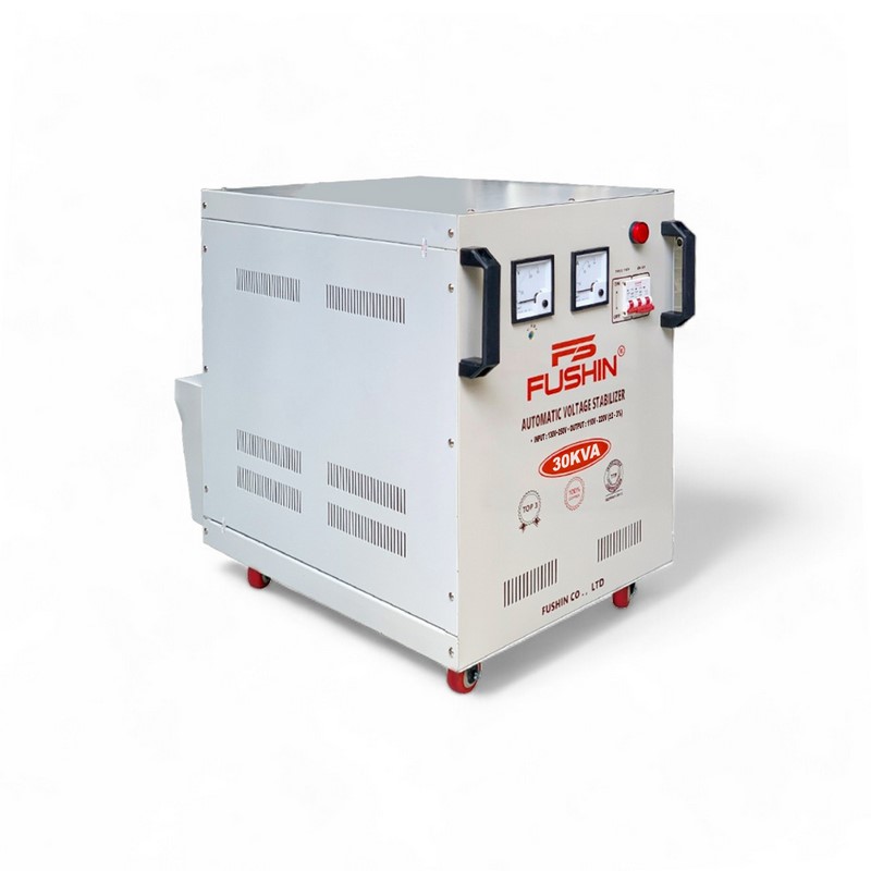 Ổn Áp 1 Pha 30KVA FUSHIN Dải 130V~250V Ra 110V-220V - Hình thực tế 2