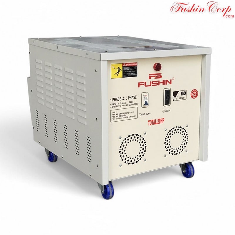 Biến Áp 1 Pha 220V Ra 3 Pha 220V 20HP FUSHIN - Hình 2