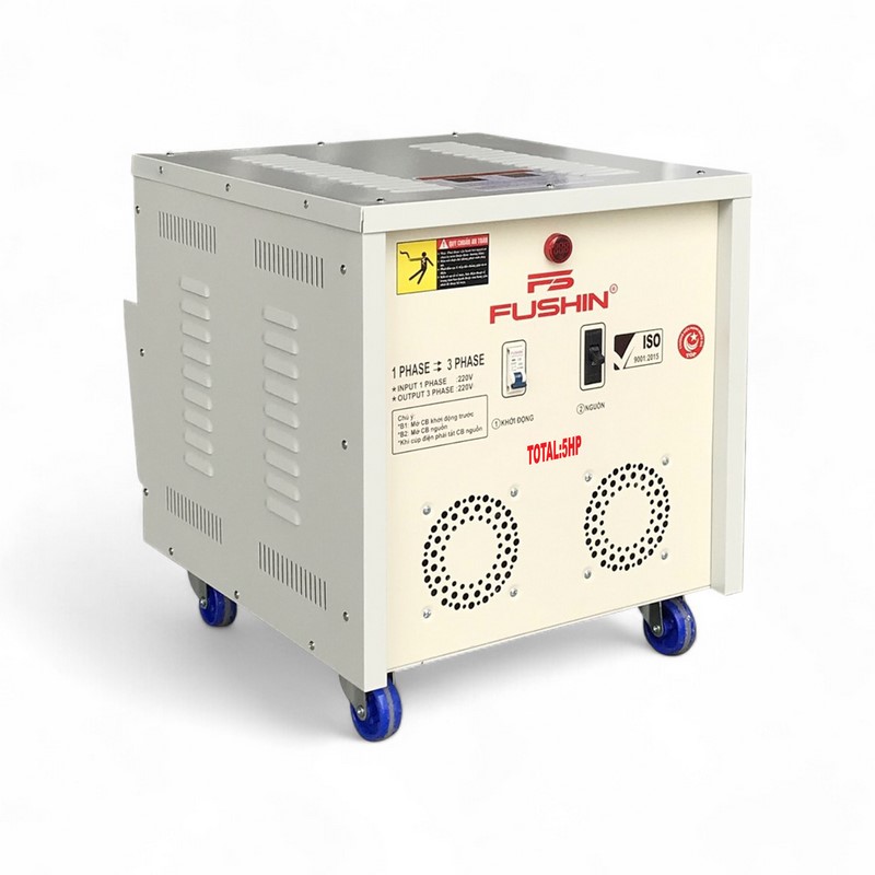 Biến Áp 1 Pha 220V Ra 3 Pha 220V 5HP FUSHIN - Hình 2