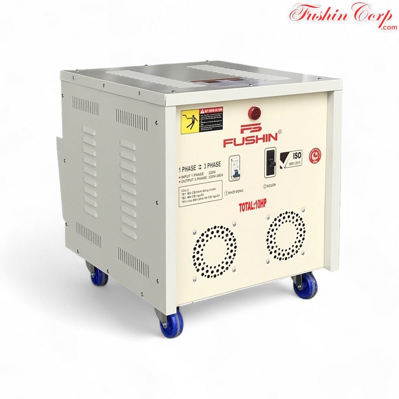 Biến Áp 1 Pha 220V Ra 3 Pha 220V Và 380V 10HP FUSHIN - Hình 2