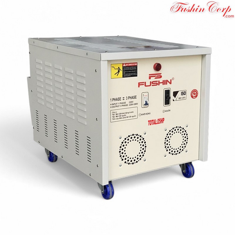 Biến Áp 1 Pha 220V Ra 3 Pha 220V Và 380V 25HP FUSHIN - Hình 2