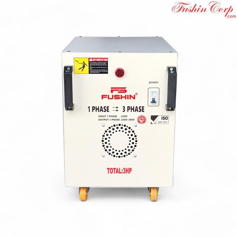 Biến Áp 1 Pha 220V Ra 3 Pha 220V Và 380V 3HP FUSHIN - Hình 1