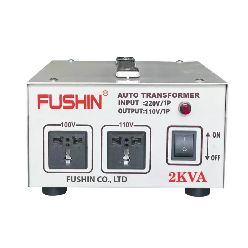 Biến Áp Tự Ngẫu 1 Pha 2KVA FUSHIN Vào 220V Ra 100V Và 110V Thông Dụng - Hình 1