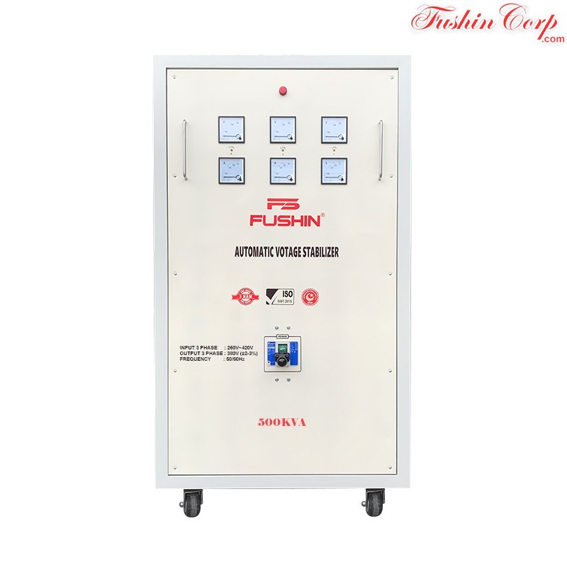 Ổn Áp 3 Pha 500KVA FUSHIN Dải 260V~430V Ra 380V - Hình 1