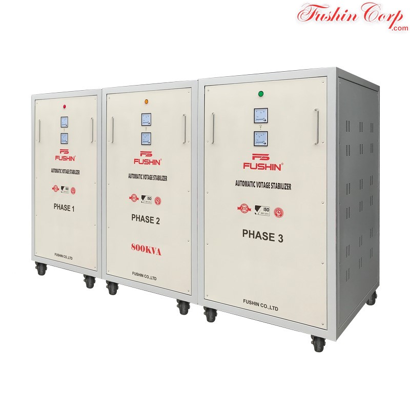 Ổn Áp 3 Pha 800KVA FUSHIN Dải 320V~430V Ra 380V - Hình 2