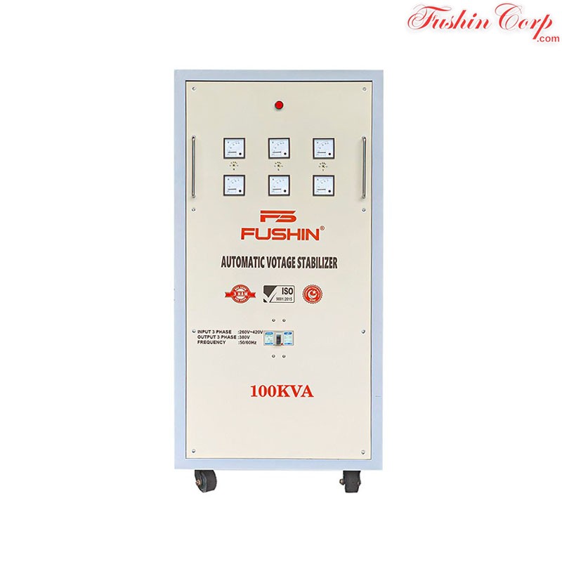 Ổn Áp 3 Pha 100KVA FUSHIN Dải 260V~430V Ra 380V - Hình 1