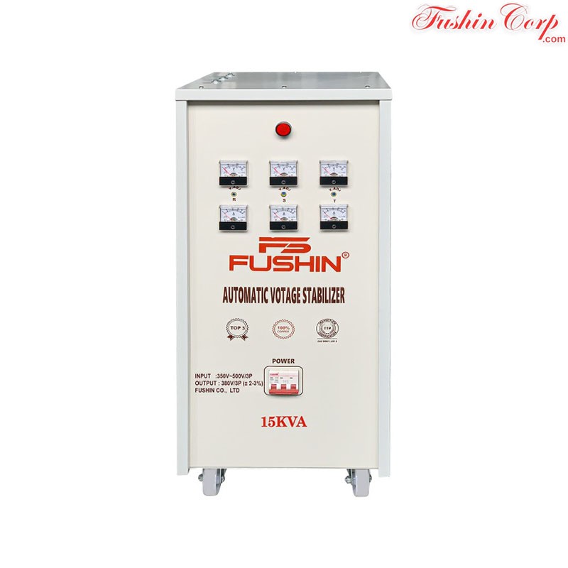 Ổn Áp 3 Pha 15KVA FUSHIN Dải 350V~500V Ra 380V Dành Cho Năng Lượng Mặt Trời - Hình 1