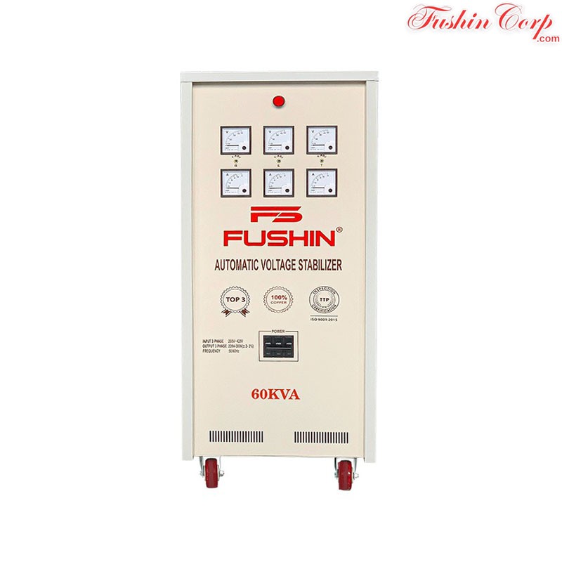 Ổn Áp 3 Pha 60KVA FUSHIN Dải 260V~430V Ra 380V - Hình 1