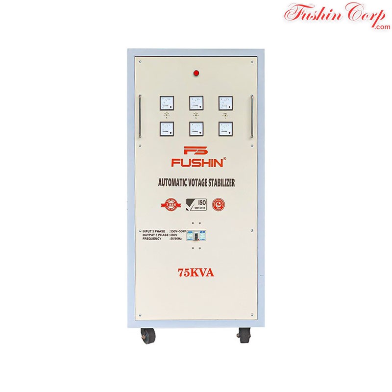 Ổn Áp 3 Pha 75KVA FUSHIN Dải 350V~500V Ra 380V Dành Cho Năng Lượng Mặt Trời - Hình 1