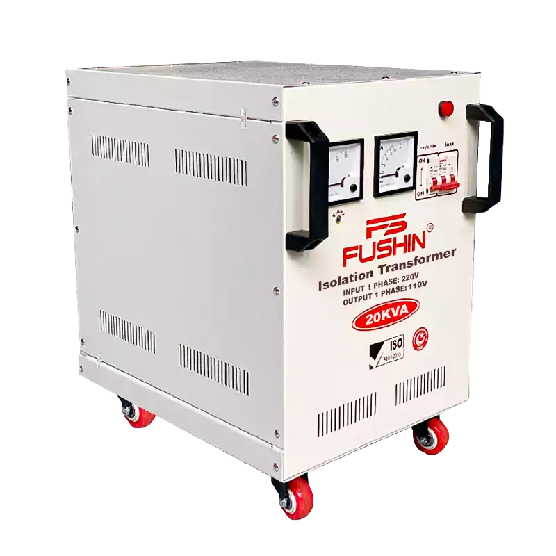 Biến Áp Cách Ly 1 Pha 20KVA FUSHIN Vào 220V Ra 100V Và 110V Thông Dụng - Hình 3