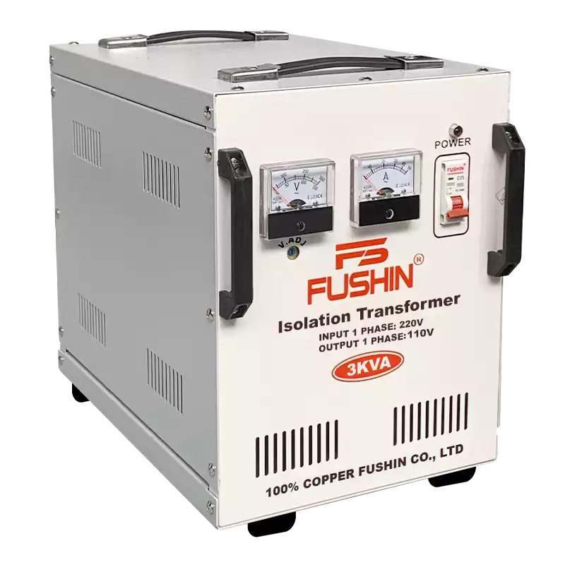 Biến Áp Cách Ly 1 Pha 3KVA FUSHIN Vào 220V Ra 100V-110V Dây Đồng - Hình 2
