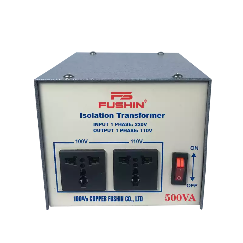 Biến Áp Cách Ly 1 Pha 500VA FUSHIN Vào 220V Ra 100V-110V Dây Đồng - Hình 1