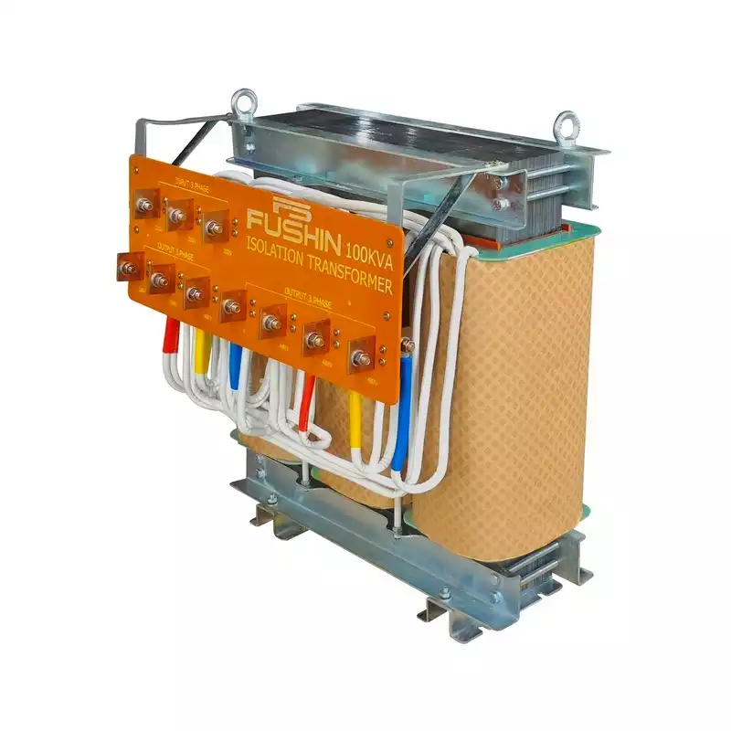 Biến Áp Trần Cách Ly 3 Pha 100KVA FUSHIN Vào 380V Ra 200V-220V Dây Đồng - Hình 2