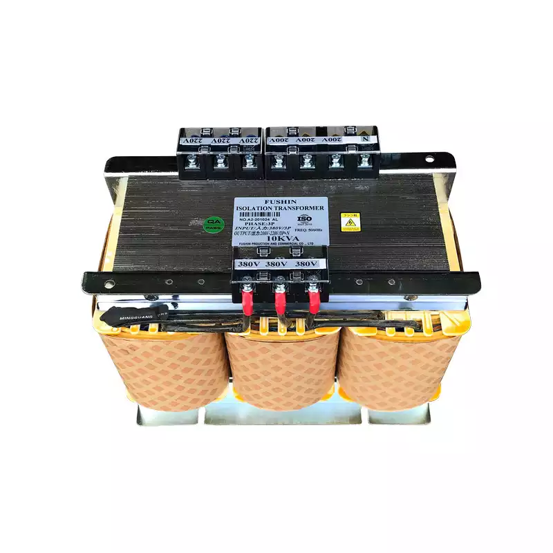 Biến Áp Trần Cách Ly 3 Pha 10KVA FUSHIN Vào 380V Ra 200V-220V Thông Dụng - Hình 1