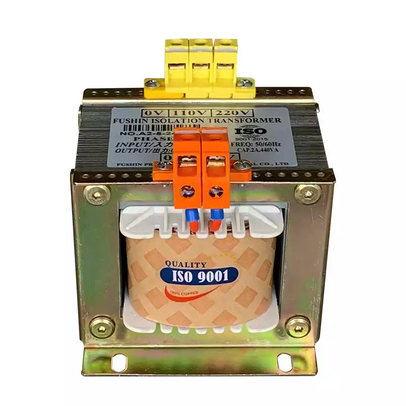 Biến Áp Trần Cách Ly 1 Pha 440VA (2A) FUSHIN Vào 220V Ra 110V-220V Dây Đồng - Hình 1