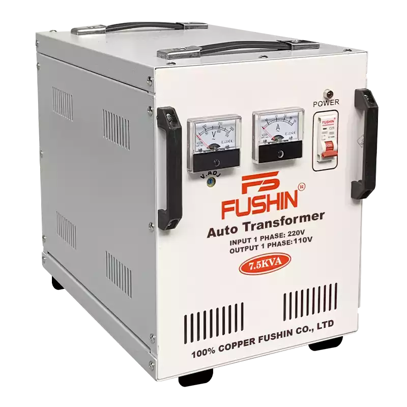 Biến Áp Tự Ngẫu 1 Pha 7.5KVA FUSHIN Vào 220V Ra 100V Và 110V Dây Đồng - Hình 2