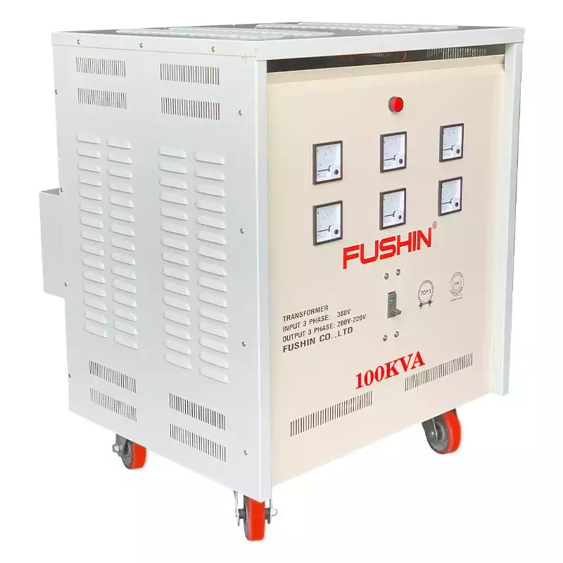 Biến Áp Tự Ngẫu 3 Pha 100KVA FUSHIN Vào 380V Ra 200V-220V Thông Dụng - Hình 2