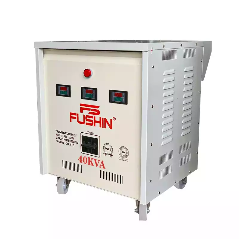 Biến Áp Tự Ngẫu 3 Pha 40KVA FUSHIN Vào 380V Ra 200V-220V Thông Dụng - Hình 2