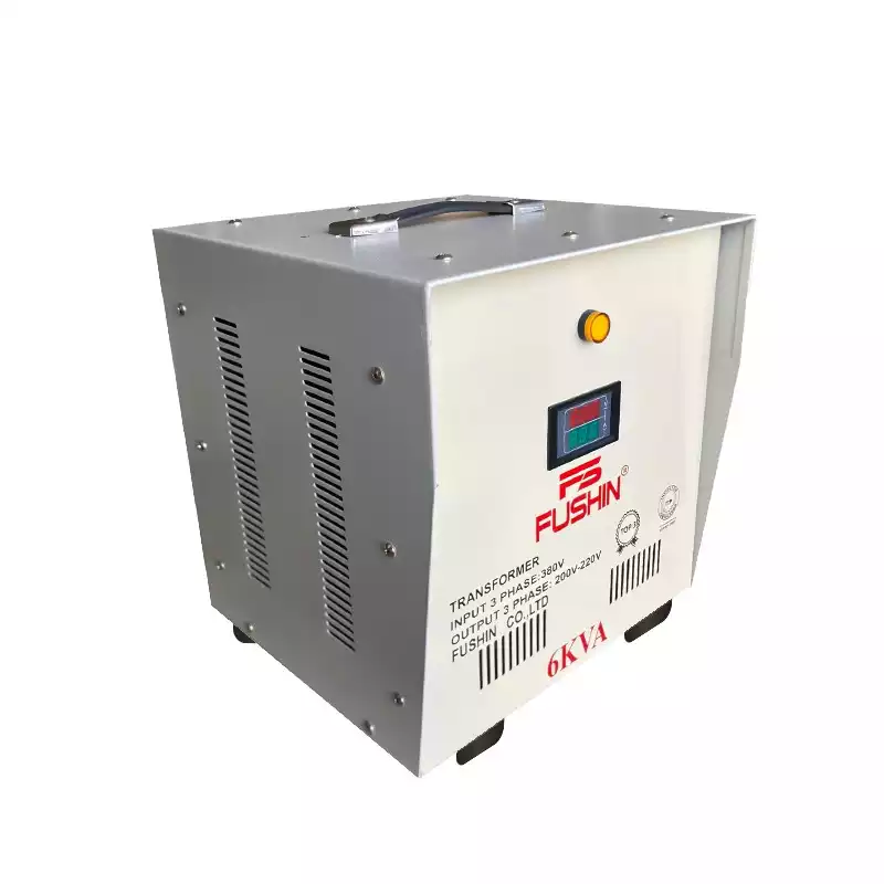 Biến Áp Tự Ngẫu 3 Pha 6KVA FUSHIN Vào 380V Ra 200V-220V Thông Dụng - Hình 2