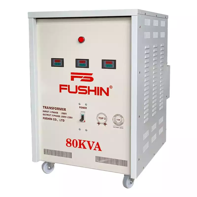 Biến Áp Tự Ngẫu 3 Pha 80KVA FUSHIN Vào 380V Ra 200V-220V Thông Dụng - Hình 2