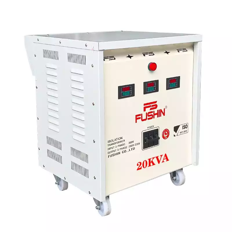 Biến Áp Cách Ly 3 Pha 20KVA FUSHIN Vào 380V Ra 200V-220V Thông Dụng - Hình 2