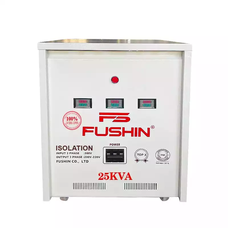 Biến Áp Cách Ly 3 Pha 25KVA FUSHIN Vào 380V Ra 200V-220V Dây Đồng - Hình 1