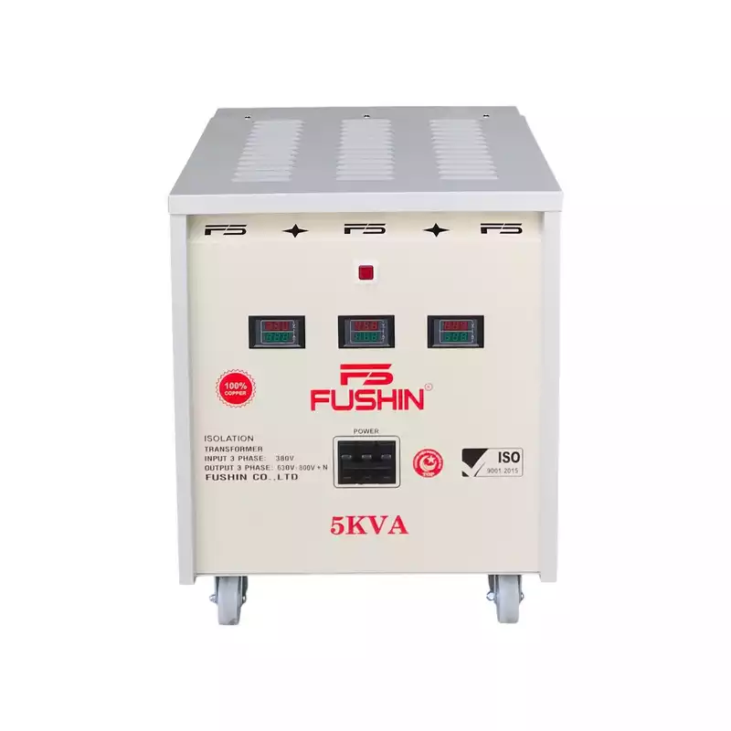 Biến Áp Cách Ly 3 Pha 5KVA FUSHIN Vào 380V Ra 630V-800V Dây Đồng - Hình 1