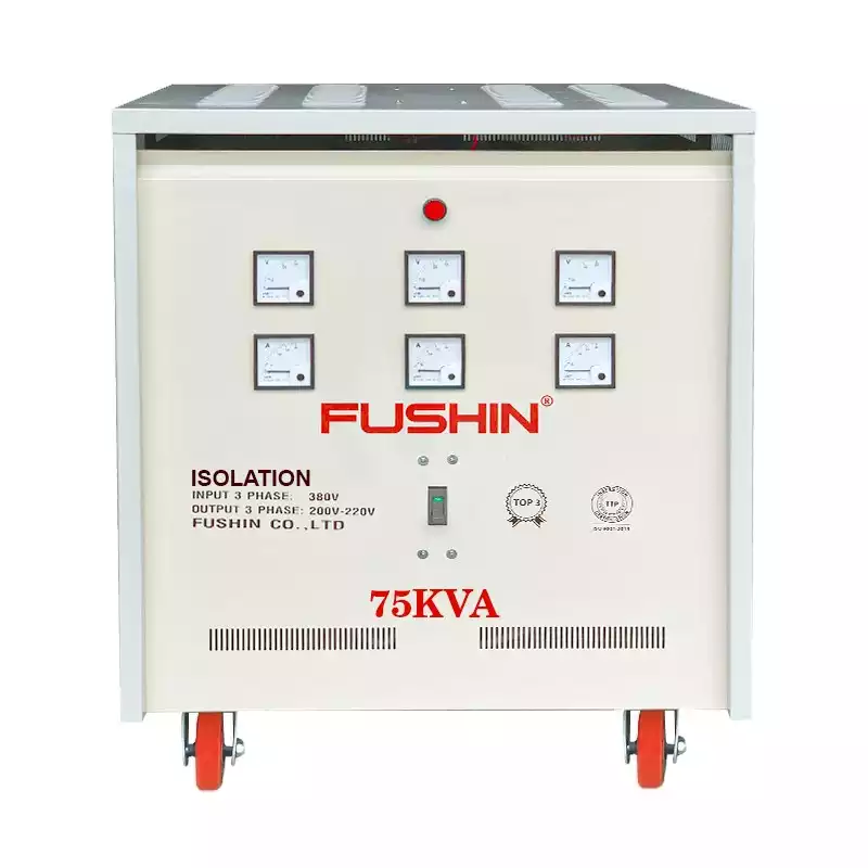 Biến Áp Cách Ly 3 Pha 75KVA FUSHIN Vào 380V Ra 200V-220V Thông Dụng - Hình 1