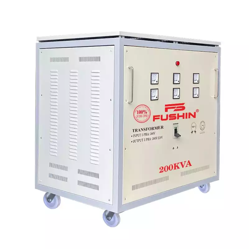 Biến Áp Tự Ngẫu 3 Pha 200KVA FUSHIN Vào 380V Ra 200V-220V Dây Đồng - Hình 2