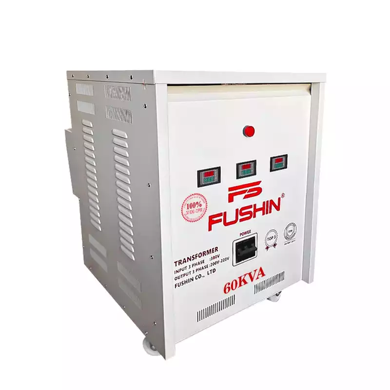 Biến Áp Tự Ngẫu 3 Pha 60KVA FUSHIN Vào 380V Ra 200V-220V Dây Đồng - Hình 2