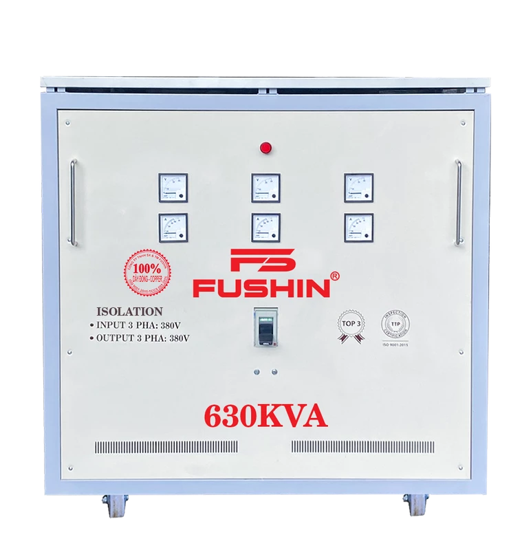 Biến Áp Cách Ly 3 Pha 380V Ra 380V 630KVA FUSHIN Dây Đồng - Hình 1