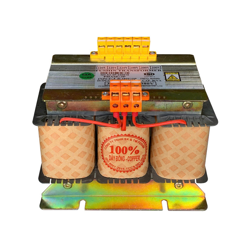 Biến Áp Trần Cách Ly 3 Pha 380V Ra 380V 3KVA FUSHIN Dây Đồng