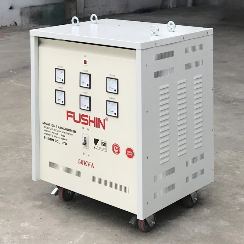 Biến áp 3 pha 380V/380V 120KVA FUSHIN có thùng