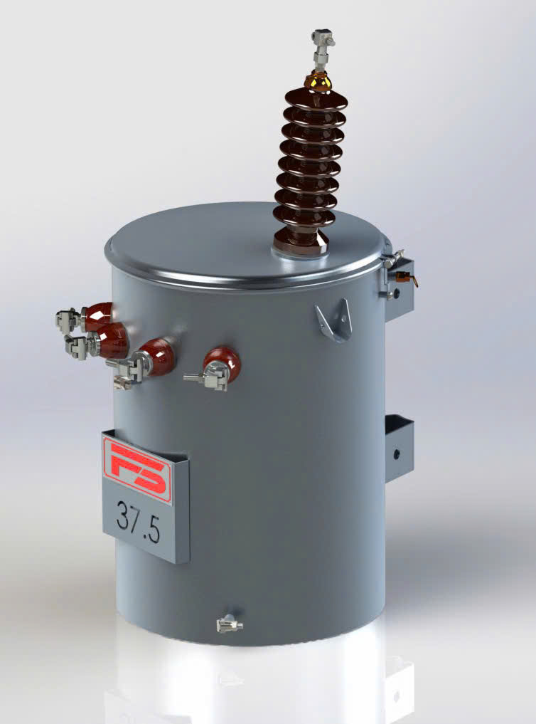 Máy biến áp 1 pha treo trụ tại khu dân cư