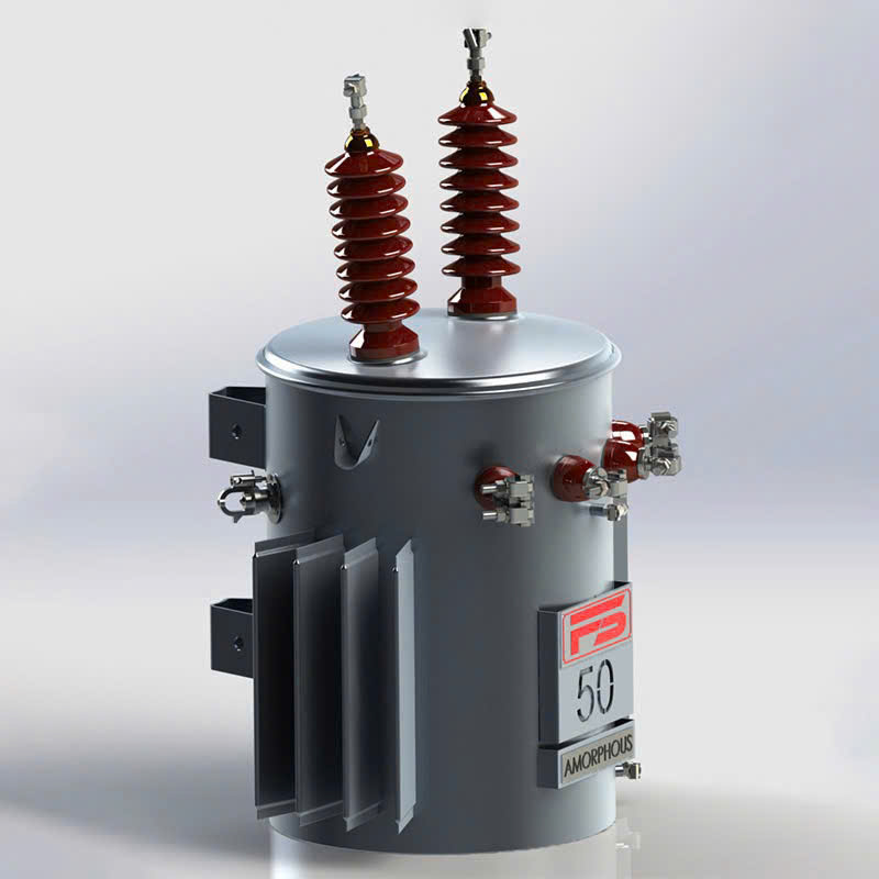 Máy biến áp 1 pha FUSHIN 15kVA lắp đặt cho hệ thống bơm nước